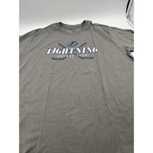 Tampa Bay Lightning Men's T-Shirt grey charcoal Champion Brand 2XL